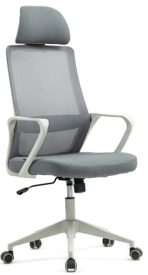 Кресло для персонала Riva Point RCH 8325H темно-серая сетка, темно-серая ткань