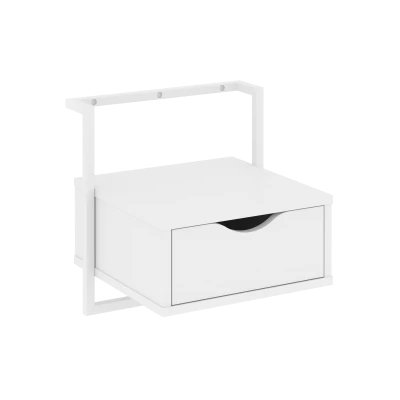 Лофт/Loft Тумба навесная (крепление к стене) VR.L-SY1 Белый Бриллиант/Металл Белый 450*409*450