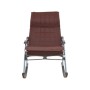 Кресло-качалка складная Белтех, к/з коричневый Mebelimpex Металл Коричневый - 00000209 - 1