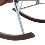 Кресло-качалка складная Белтех, к/з коричневый Mebelimpex Металл Коричневый - 00000209 - 9