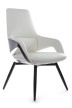 Конференц-кресло Riva Design Chair Aura-ST FK005-С белая кожа