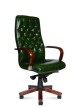 Кресло для руководителя Norden Честер P2346-L09 leather зеленая глянцевая кожа