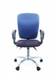 Кресло для персонала Chairman 9801 15-13 серый/15-41 голубой - 1