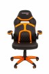 Геймерское кресло Chairman game 18 черный/оранжевый - 1