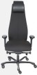 Кресло для руководителя Falto Profi First 1905-1H-Fig-60999-BK черная ткань, подголовник кожа  - 1