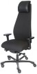 Кресло для руководителя Falto Profi First 1905-1H-Fig-60999-BK черная ткань, подголовник кожа  - 3