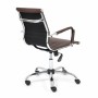 Кресло для персонала TetChair URBAN-LOW экокожа коричневая - 3