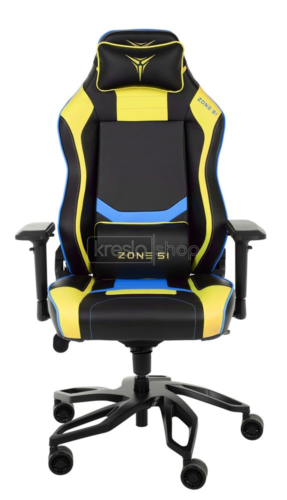 Геймерское кресло ZONE 51 Cyberpunk YB Yellow-blue